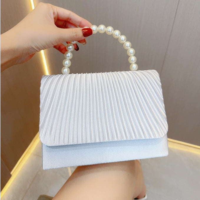 Unique French Pleated Evening Dress Bag – Élégance intemporelle pour vos soirées