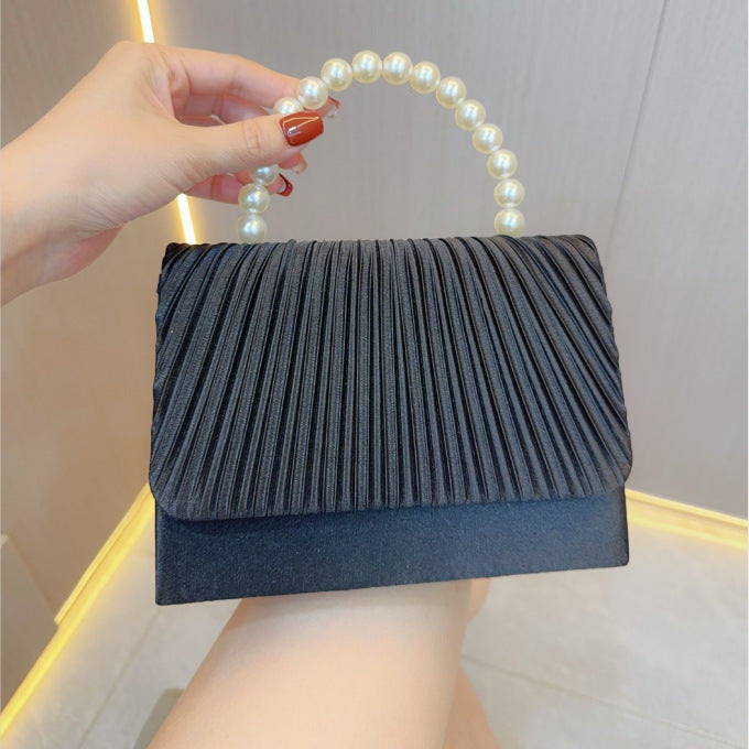 Unique French Pleated Evening Dress Bag – Élégance intemporelle pour vos soirées