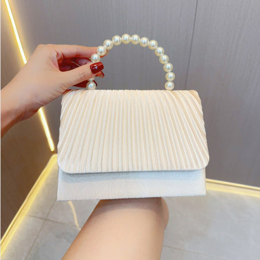 Unique French Pleated Evening Dress Bag – Élégance intemporelle pour vos soirées