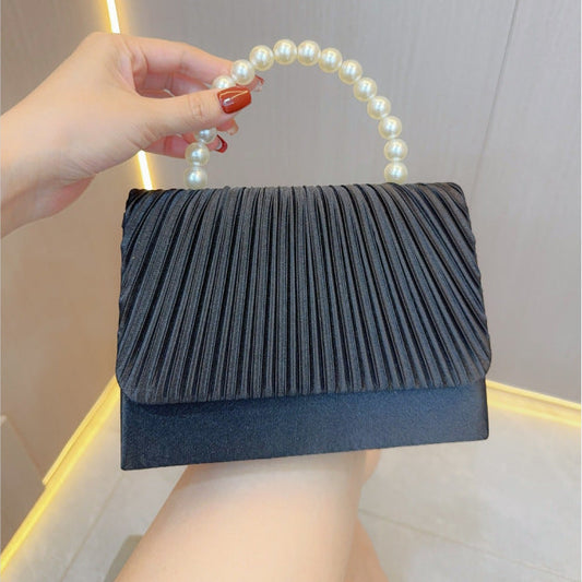 Unique French Pleated Evening Dress Bag – Élégance intemporelle pour vos soirées